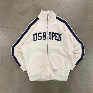 Vintage Style US Open Tennis 2009 Banner 47 Full Zip Jacket Size L